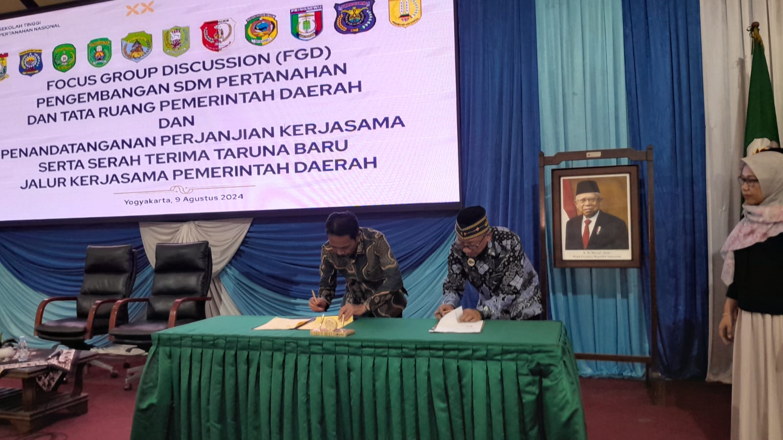 PENANDATANGANAN MoU SEKOLAH KEDINASAN DI STPN JOGJAKARTA TAHUN 2024 - (Ada 5 foto)